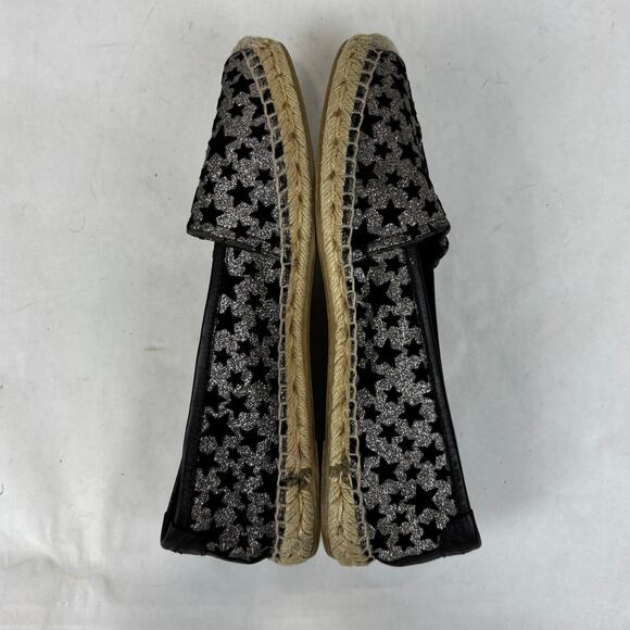 Saint Laurent Glitter Star Espadrilles Slip Ons Women's 41 US 11 - Picture 7 of 11